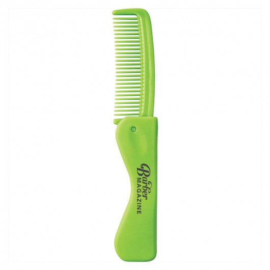 Folding Hair Combs lime green